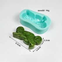오토바이 양식 금형 3D 동물 비누 퐁당 케이크 장난감 양초 오토크레인 실리콘 아로마 석고 DIY 수제 공예 도구, QT0489