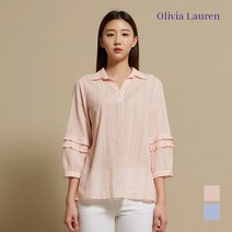 올리비아로렌 소매 러플 자수 블라우스 VOCNLWM4276