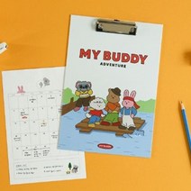 사무실필수템 4P A4 서류 결재 파일 화일 클립보드, 01Adventure