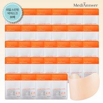 메디앤서 리얼 스킨핏 콜라겐 넥 마스크팩 세트, 30개, 1개