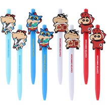 짱구는 못말려 러블리 볼펜(8개) 캐릭터 볼펜, 8개, 임의배송