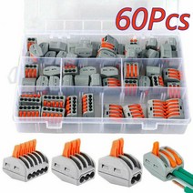 커넥터 3060pcs 전기 와이어 블록 클램프 터미널 케이블 전자 제품용 와이어 하우징용 재사용 가능한 터미널, 30개