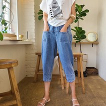 포켓배기 썸머 7부 데님팬츠