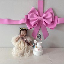 (완제품 12시주문시 당일출고)3단 대형리본 발렌타인데이 대왕리본 왕리본 가게 인테리어 장식 졸업식 입학식, 딸기우유, 없음