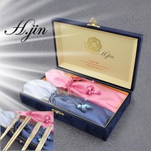 [라몽] H.jin 죽림산수 티타늄수저세트 2인용 (전통 선물 포장) 단체 기념품 답례품 기프트 추천, B스타일