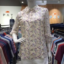 [피에이티] PAT 독립문 여성 가을 간절기 입기좋은 칠부 프릴블라우스