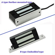 지문인식도어락 무선 블루투스 도어락 dc12v 또는 24v 미니 자기 잠금 전기 캐비닛 잠금 전자기 잠금 사물함 maglocks fail safe 60kg em lock, b 유형 60kg 잠금 24v
