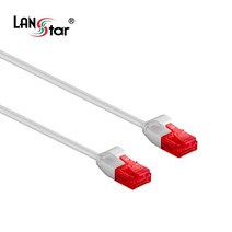 LANstar CAT.6 UTP 초슬림 랜케이블 15m/LS-SL6-15W/화이트/1Gbps 기가비트/250MHz 대역폭/인터넷 케이블/32AWG/연선/LSZH 난연/8P8C/RJ