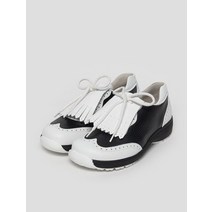 Beanpole Golf [헬베스코] 여성 블랙 테슬 배색 스파이크 리스 골프화