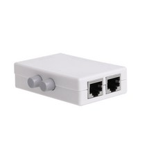 랜 선 poe 테스터기 시험기 네트워크 미니 2 포트 AB 수동 네트워크 공유 스위치 박스 2In 1/1In2 RJ45 네, 한개옵션0