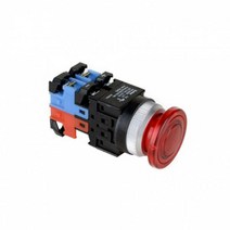 건흥전기 1A1B 조광 푸쉬락 버섯형 LED램프 비상 스위치 12V AC DC 25mm KBL25EP-L2C11조광 LED 램프 비상 스위치, 옐로우 [KBL25EP-L2CY11]