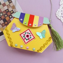 DIY 전통복주머니5set★노랑, 단품
