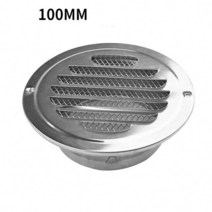 환풍기설치방법100/150mm 스테인레스 스틸 벽 천장 에어 벤트 덕트 환기 배기 그릴 커버 아웃렛 가열 냉각, 02 100mm