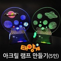 무지개점멸 태양계 아크릴행성 만들기 5인 과학교실 천체모형