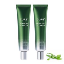 김정문알로에 라센스 로에 큐어(Cure) 시그니처 쓰리엑스 3X 크림 50ml x 2개, 진정케어/피부톤케어/보습케어/탄력케어