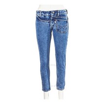 Filles A Papa Ladies Pants Light Blue Twisted 7 8 Slim Jeans Waist Size 2462046231-56-SNOW BLUE