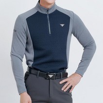 남성 퀄팅 골프웨어 반집업 티셔츠 스포츠코디 냉장고티셔츠 캐디긴팔 골프긴팔티셔츠