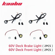 60v led 스포트라이트 for kaabo mantis 10 전자 스쿠터 데크 전면 조명 데크 브레이크 라이트 for mantis 8 kickscooter 예비 부품, 60v 앞 브레이크 2