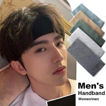 남성용 여성용 스포츠 탄성 헤드밴드 겨울 달리기용 스웨트밴드 미끄럼 방지 헤어 액세서리, 없음