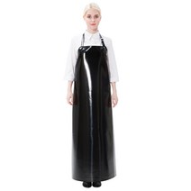 예경 어깨끈 조절 가능한 버클 목걸이형 양면 방수 앞치마 대/특대, 검정색/특대(PO-2768-A), 특대