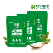 네이처드림 [네이처드림] 설탕대체 슈가프리 스테비아(파우치) 400g 3개 / 에리스리톨 [우리집 식재료. 레시피] [네이처드림] 설탕대체 슈가프리 스테비아(파우치) 400g 3개, 1셋트