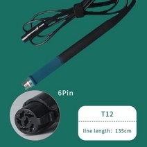 납땜스테이션 납땜 작업대 도구 용 인두 핸들 스테이션 핸들 용 교체 철 키트, t12 핸들