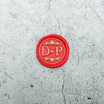 왁스씰 씰도장 DIY 맞춤 더블 이름 2 이니셜 편지 스탬프/씰링 왁스/웨딩 왁스 인감 스탬프 초대장 봉투, Style 9 with handle