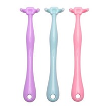 YaPoola 다채로운 디자인 치실 핸들 3개 성인 및 아동용 치아 클리닝 치간 브러시 무향 치실 피크 플로스 홀더 재사용 가능한 치실, Pinkbluepurple