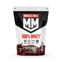 Muscle Milk 100% 유청 단백질 파우더 바닐라 맛 25 g 2.3 kg (5 파운드)., Chocolate, 5 Pound (Pack of 1)
