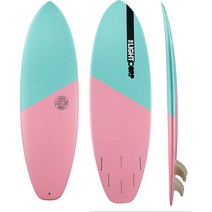 라이트 하이브리드 핑크 민트 에폭시 미래 서프보드, 기본옵션