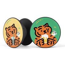 무직타이거 커피뚱랑 비어뚱랑 폰케이스 2종 커피뚱랑 (옐로우), 1개