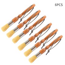 커피 그라인더 청소 브러시 바리스타용 에스프레소 도구 단단한 나무 머신 액세서리, 03 6PCS