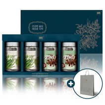 새싹보리 25T X 2병 감태차 25T X 2병 선물세트 티백 침출차 보리순