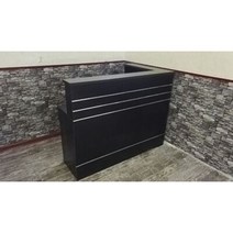 계산대 카운터 포스기 매장 식당 인포데스크 접수대 프런트 인포메이션 옷가게 16, 100x80x110cm, 블랙왼쪽