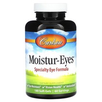 Carlson Labs Moisture-Eyes 칼슨 랩스 모이스처 아이즈 180소프트젤, 180정, 1개