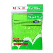 때밀이 타올 장갑 각질 제거 목욕 샤워 4p 탕 가정용 용품 용, 단품, 단품