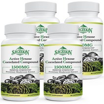 SZCZEKIN AHCC 표고버섯 균사체 1500mg 90캡슐 x 4팩
