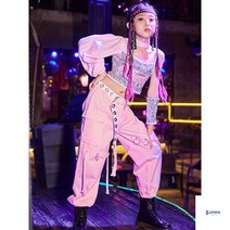 학예회의상 방송댄스의상 연습옷 댄스복 티셔츠 힙합의상 방송 스팽글