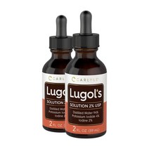 칼라일 Carlyle 루골 솔루션 2% 포타슘 요오드 아이오딘 용액 영양제 보충제 59ml 2팩