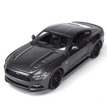 Maisto 1:24 2015 포드 머스탱 GT 스포츠카 정적 다이 캐스트 차량 소장 모델 자동차 완구, 회색