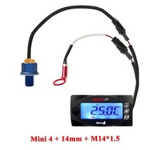 디지털 미니 미터 로프 듀얼 온도 측정기 오일 게이지 오토바이 실린더 전압 시, Meter-14mm-14x1.5