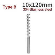 컴퓨터부품 피드 로드 8x82mm 10x120mm 세라믹 머드 파우더 압출기 마이크로 스크류 스 로트 경화 강철 304 스테인레스 스틸 3D 프린터 부품, [01] Type A