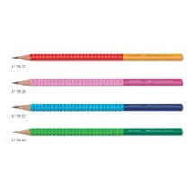 파버카스텔 그립 2001 투톤 연필B 1타스, 블랙/블루