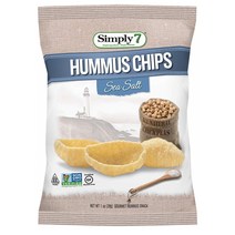 Simply 7 Chickpea Chips 심플리세븐 후무스 병아리콩 칙피 칩스 28g 24팩