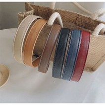 피오니앤 소프트 레더 헤어밴드