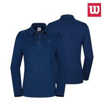 윌슨 여성 여자 카라 긴팔 티셔츠 6606NV 스포츠 골프 단체복