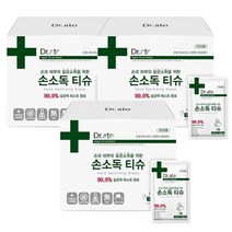 닥터아토 손소독티슈 슬림 낱개포장형, 30매, 3개