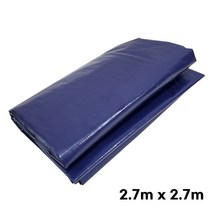 방수포 청색 천막 2.7m x 2.7m 최고급지 그라운드시트 캠핑 대형시트 덮개 타포린 PVC