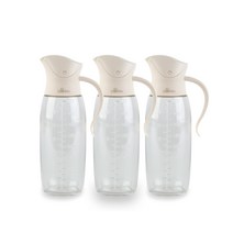 셰프팔스 오토플립 오일병/소스병 아이보리색상 400ml 3P 세트 (개별 포장), 오일병 3P세트