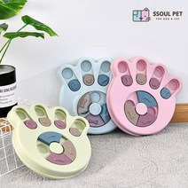 강아지 애견 포메라니안 비숑 프리제 토이푸들 퍼즐 훈련 간식 장난감 식기 먹이통 노즈워크, 발바닥, 핑크